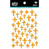 Bella Blvd - Illustrated Faith - Puffy Stickers - Crosses - Practice What You Peach