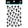 Bella Blvd - Illustrated Faith - Puffy Stickers - Crosses - Black Eyed Pea
