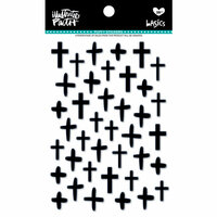 Bella Blvd - Illustrated Faith - Puffy Stickers - Crosses - Black Eyed Pea