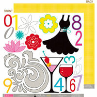 Bella Blvd - Socialite Collection - 12 x 12 Double Sided Paper - Cute Cuts