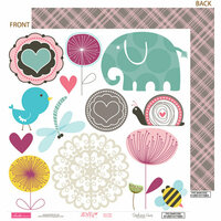 Bella Blvd - Lovey Dovey Collection - 12 x 12 Double Sided Paper - Cute Cuts