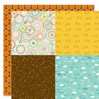 Bella Blvd - Tail Waggers and Cat Naps Collection - 12 x 12 Double Sided Paper - Quadrants
