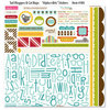 Bella Blvd - Tail Waggers and Cat Naps Collection - 12 x 12 Cardstock Stickers - Alphabet and Bits