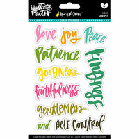 Bella Blvd - Illustrated Faith - Fruit of the Spirit Collection - Clear Stickers - Scripts
