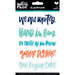 Bella Blvd - Illustrated Faith - All People All Nations Collection - Clear Stickers - Scripts