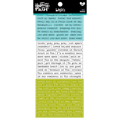 Bella Blvd - Illustrated Faith - Basics Collection - Cardstock Stickers - Words