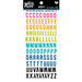 Bella Blvd - Illustrated Faith - Basics Collection - Clear Stickers - Tiny Colorful Alphas