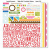 Bella Blvd - Family Dynamix Collection - 12 x 12 Cardstock Stickers - Alphabet and Bits