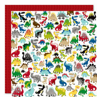 Bella Blvd - Mr. Boy Collection - 12 x 12 Double Sided Paper - Dinomite