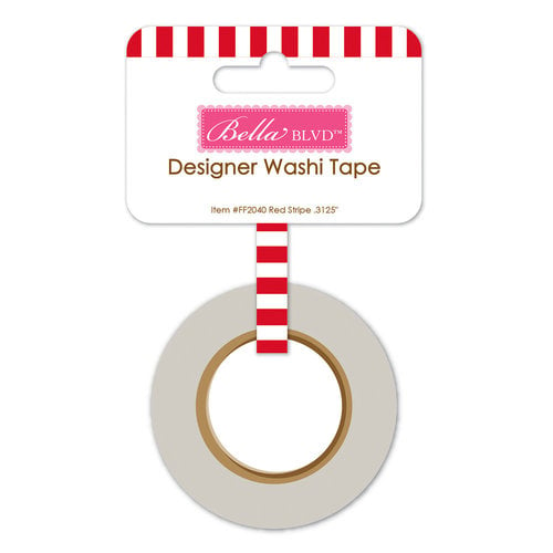 Bella Blvd - Fireworks and Freedom Collection - Washi Tape - Red Stripe