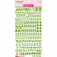 Bella Blvd - Legacy Collection - Cardstock Stickers - Florence Alphabet - Guacamole