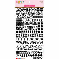 Bella Blvd - Legacy Collection - Cardstock Stickers - Florence Alphabet - Black