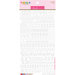 Bella Blvd - Legacy Collection - Cardstock Stickers - Florence Alphabet - White