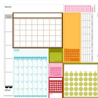 Bella Blvd - Sophisticates Collection - 12 x 12 Double Sided Paper - Calendars