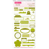 Bella Blvd - Sophisticates Collection - Ciao Chip - Self Adhesive Chipboard - Essentials - Asparagus and Pickle Juice