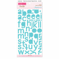 Bella Blvd - Sophisticates Collection - Ciao Chip - Self Adhesive Chipboard - Simply Simona Alphabet - Salt Water