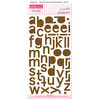 Bella Blvd - Sophisticates Collection - Ciao Chip - Self Adhesive Chipboard - Simply Simona Alphabet - Brownie