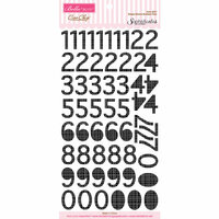 Bella Blvd - Sophisticates Collection - Ciao Chip - Self Adhesive Chipboard - Simply Simona Numbers - Oreo