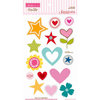 Bella Blvd - Sophisticates Collection - Ciao  Chip - Self Adhesive Chipboard - Stars and Hearts