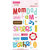Bella Blvd - Sophisticates Collection - Ciao  Chip - Self Adhesive Chipboard - Family Words