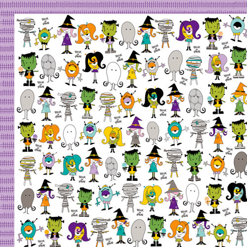 Bella Blvd - Too Cute to Spook Collection - Halloween - 12 x 12 Double Sided Paper - The Boo Crew