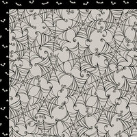 Bella Blvd - Too Cute to Spook Collection - Halloween - 12 x 12 Double Sided Paper - Cob Webs