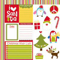 Bella Blvd - Christmas Wishes Collection - 12 x 12 Double Sided Paper - Cute Cuts