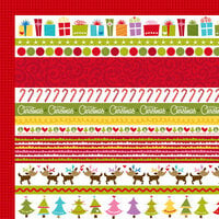 Bella Blvd - Christmas Wishes Collection - 12 x 12 Double Sided Paper - Borders