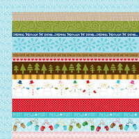 Bella Blvd - Winter Wonder Collection - 12 x 12 Double Sided Paper - Borders