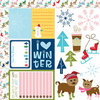 Bella Blvd - Winter Wonder Collection - 12 x 12 Double Sided Paper - Cute Cuts