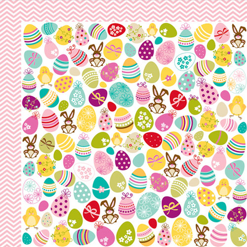 Bella Blvd - Spring Flings and Easter Things Collection - 12 x 12 Double Sided Paper - Egg Hunt