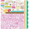 Bella Blvd - Spring Flings and Easter Things Collection - 12 x 12 Cardstock Stickers - Alphabet and Bits