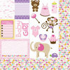 Bella Blvd - Baby Girl Collection - 12 x 12 Double Sided Paper - Cute Cuts