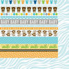Bella Blvd - Baby Boy Collection - 12 x 12 Double Sided Paper - Borders