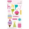 Bella Blvd - Birthday Girl Collection - Ciao Chip - Self Adhesive Chipboard - Icons
