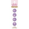 Bella Blvd - Birthday Girl Collection - Buttons - Purple Flowers