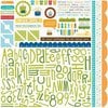 Bella Blvd - Birthday Boy Collection - 12 x 12 Cardstock Stickers - Alphabet and Bits