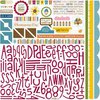 Bella Blvd - Thankful Collection - 12 x 12 Cardstock Stickers - Alphabet and Bits