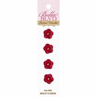 Bella Blvd - Thankful Collection - Buttons - Merlot Flowers