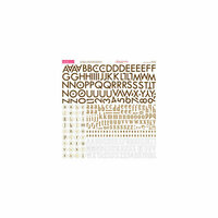 Bella Blvd - Sophisticates Collection - 12 x 12 Cardstock Stickers - Alphabet - Brown-Cream