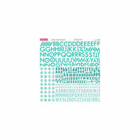Bella Blvd - Sophisticates Collection - 12 x 12 Cardstock Stickers - Alphabet - Gulf
