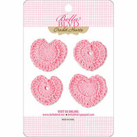 Bella Blvd - Sophisticates Collection - Crochet Hearts - Cotton Candy