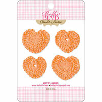 Bella Blvd - Sophisticates Collection - Crochet Hearts - Orange