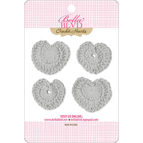 Bella Blvd - Sophisticates Collection - Crochet Hearts - Scallop