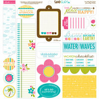 Bella Blvd - Sand and Surf Collection - 12 x 12 Cardstock Stickers - Just Write