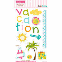 Bella Blvd - Sand and Surf Collection - Ciao Chip - Self Adhesive Chipboard - Icons