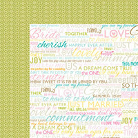 Bella Blvd - Love and Marriage Collection - 12 x 12 Double Sided Paper - Vows