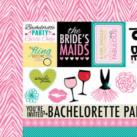 Bella Blvd - Engaged At Last Collection - 12 x 12 Double Sided Paper - Bachelorette Extras