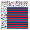 Bella Blvd - All American Collection - 12 x 12 Double Sided Paper - Boom Boom Pow