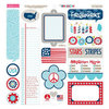 Bella Blvd - All American Collection - 12 x 12 Cardstock Stickers - Just Write